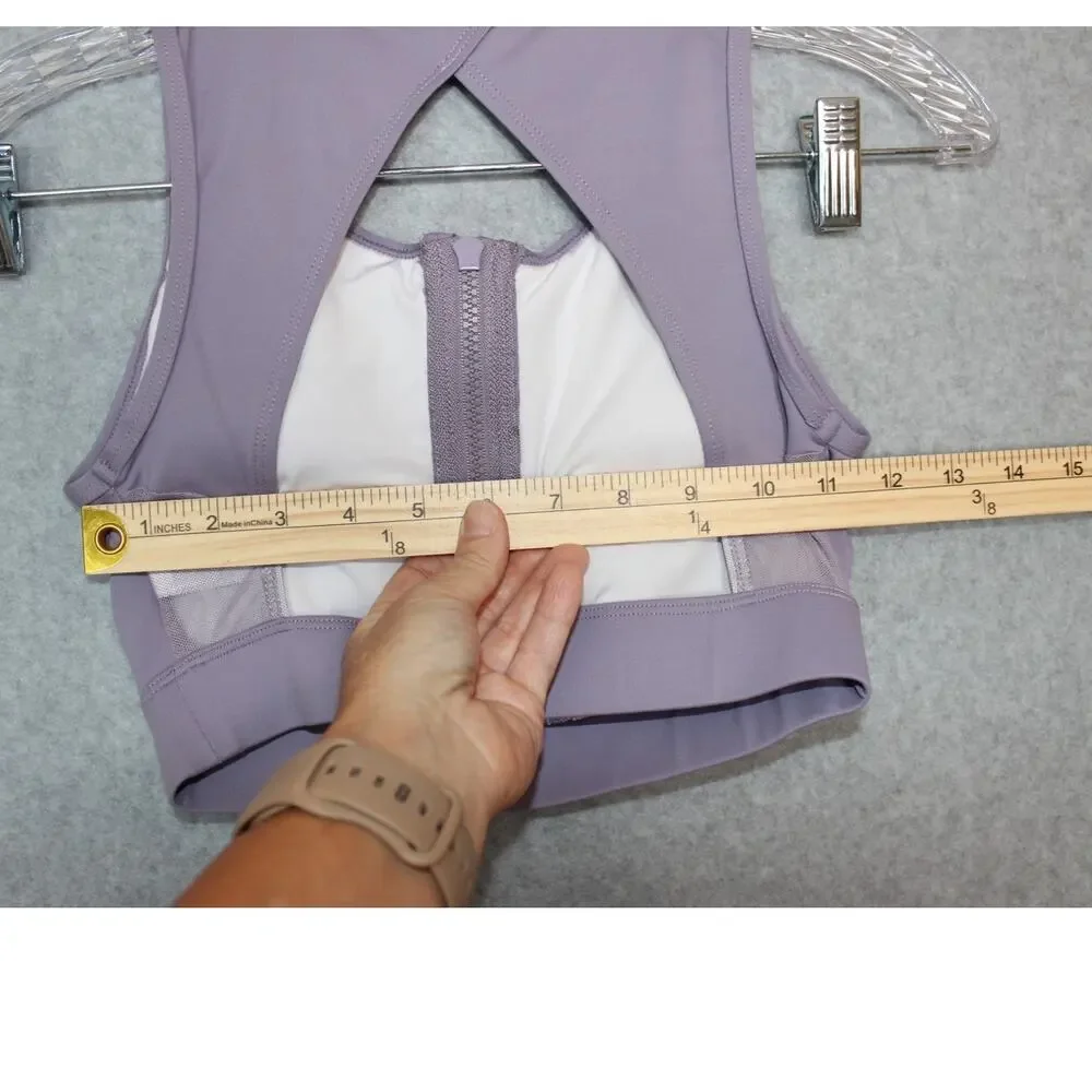 Danz N Motion Zipper Front Top Girls Size‎ Small Purple